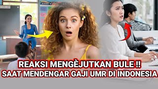 MOMEN BULE KAGET😱DENGAR GAJI UMR DI INDONESIA