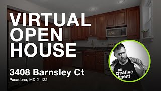 Virtual Open House 3408 Barnsley Ct Pasadena MD 21122 with James Bowerman Realtor
