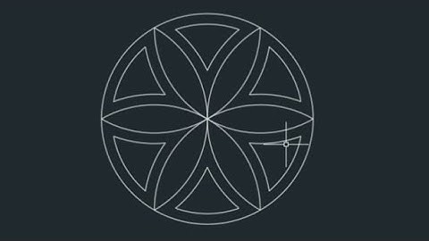 flower Design 2D in cad part 1