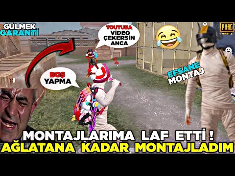 MONTAJLARIMA LAF EDEN DAYIYI 😱 AĞLATANA KADAR MONTAJLADIM 😂 (%100 KOMEDİ ) PUBG MOBİLE KOMİK MONTAJ