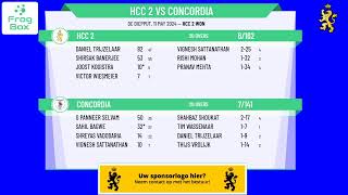 KNCB Eerste Klasse T20 - Round 5 - HCC 2 vs Concordia