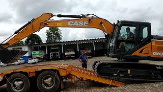 CASE CX130C - Embarcando na carreta prancha - Fornel Terraplenagem