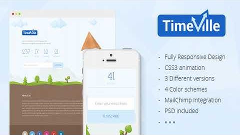 TimeVille - Coming Soon Page | Themeforest Website Templates and Themes
