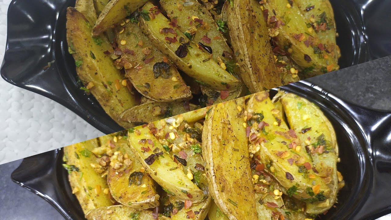 Potato Wedges Chef Style , How to make Wedges potato crispy potato