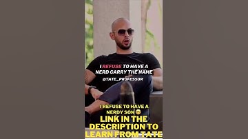 Andrew Tate will not have NERDS as children 😆 #tatespeech #andrewtate #tatebrothers #hustle