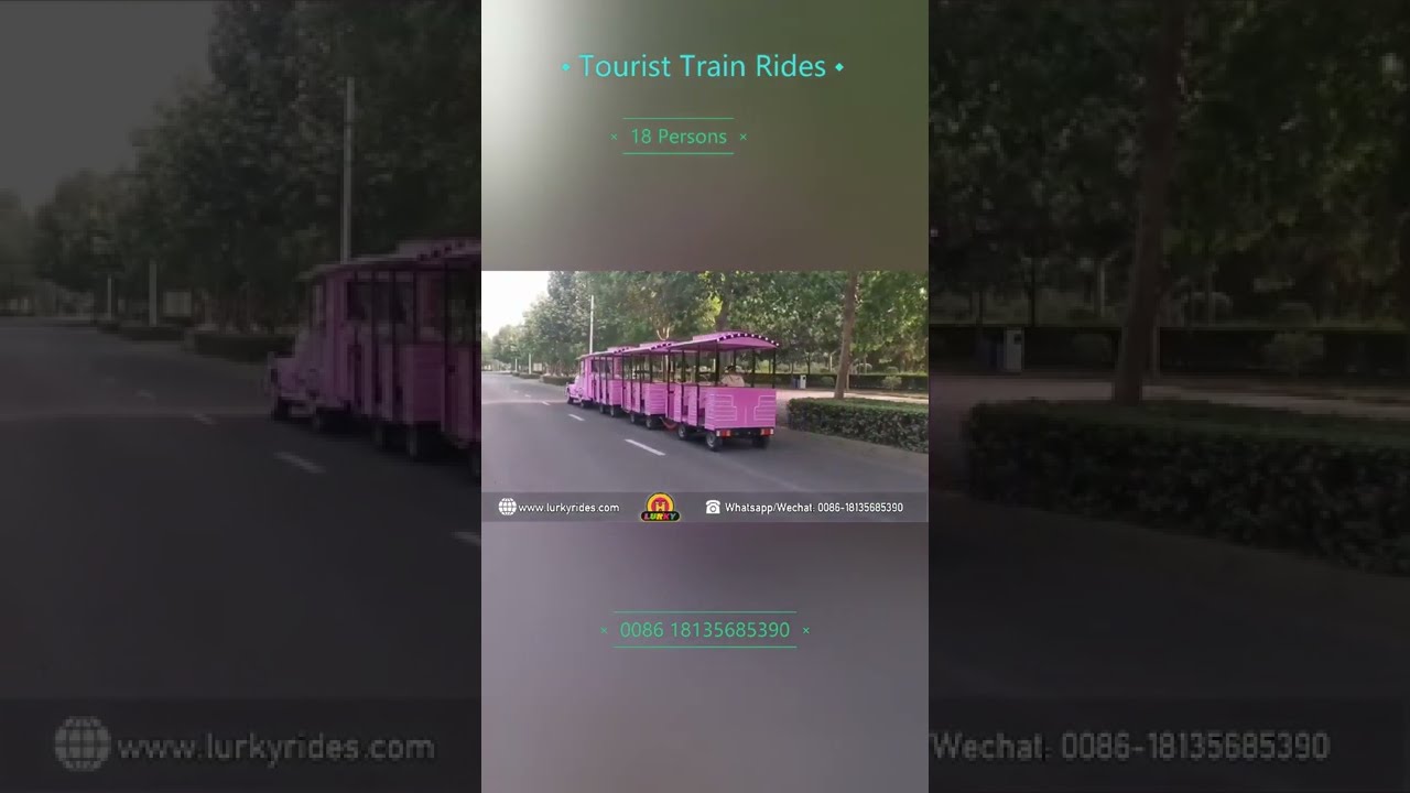 Tourist Train Rides | Trackless Train Ride for Sale - Lurky Rides