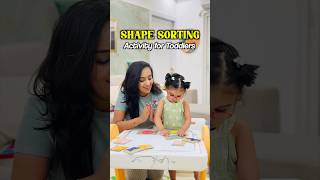 Try This DIY Shape Sorting Game with Your Toddler 🟪 #shorts