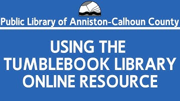 Using The Tumblebook Library Online Resource