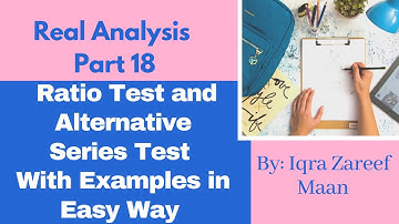 Ratio test || Alternative series test || Easy way to check convergence of series  || Real Analysis 1
