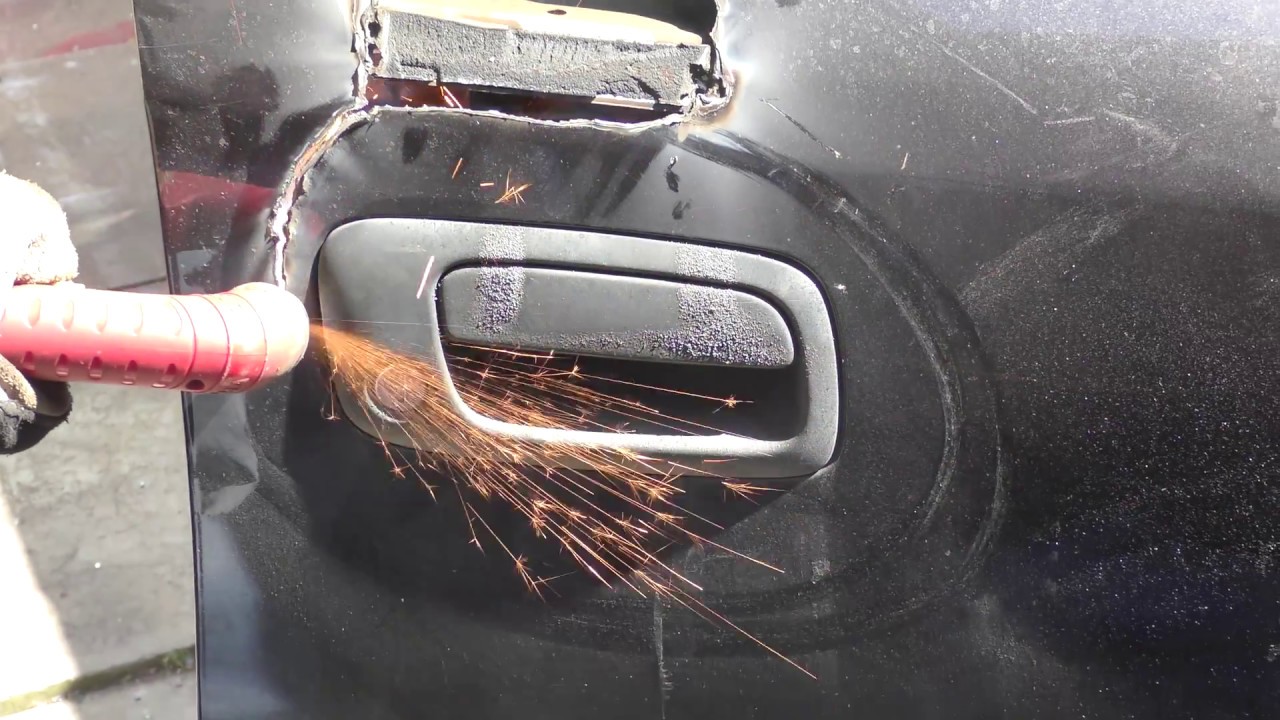 Breaking into a car with a heavy duty plasma cutter YouTube
