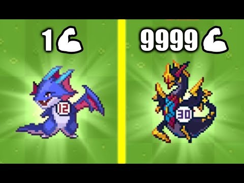 MOST STRONGEST PIXEL DRAGON EVOLUTION! Max Level Strong & Speed in Merge Dragon! (9999 plus Level!)