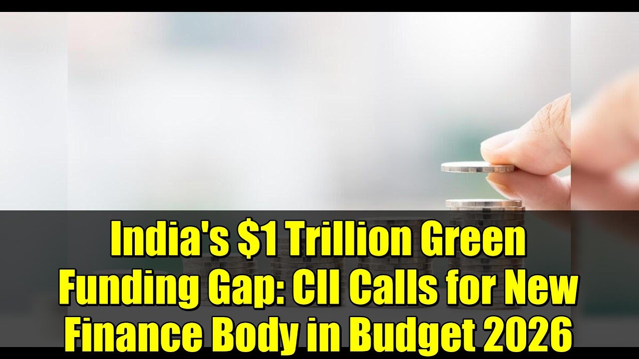 India's $1 Trillion Green Funding Gap: CII Calls for New Finance Body in Budget 2026