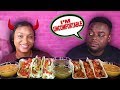 MAKING BEAST MODE EXTREMELY UNCOMFORTABLE + SHRIMP & BEEF MEXICAN TACOS SEAFOOD MUKBANG| QUEEN BEAST