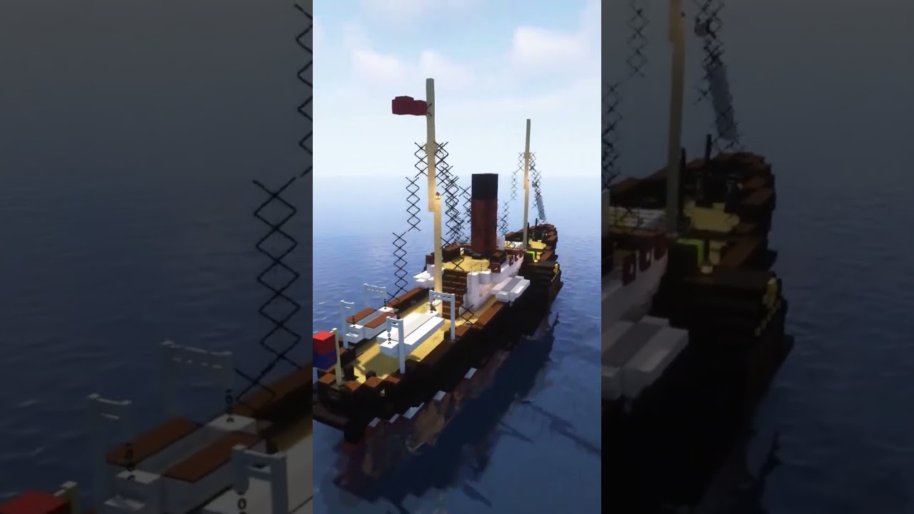 Minecraft SS Satellite - Cunard's first tender 