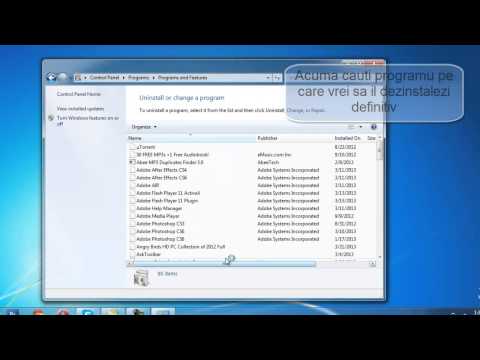 Video: Cum Dezinstalez Programe Inutile în Windows 8?