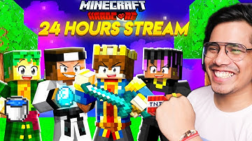 FINALE - 24 Hrs MINECRAFT HARDCORE IRL MARATHON STREAM