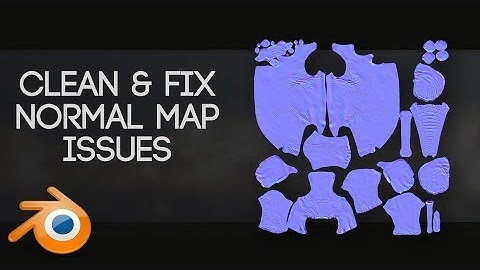 fixing and cleaning up normal maps | Blender