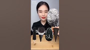 Thumbnail of EATING DARK CHOCOLATE ICECREAM POPS | #kawaiieatingasmr #asmr