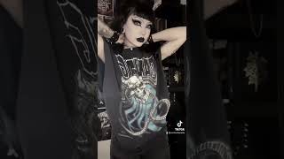 get dressed with me #goth #alternative #gothic
