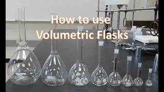 How to use volumetric flasks