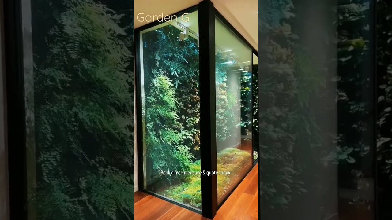 Natural Hydrophonic Green Wall By Garden G | No need sunlight | Fully indoor | Water Solution/Week