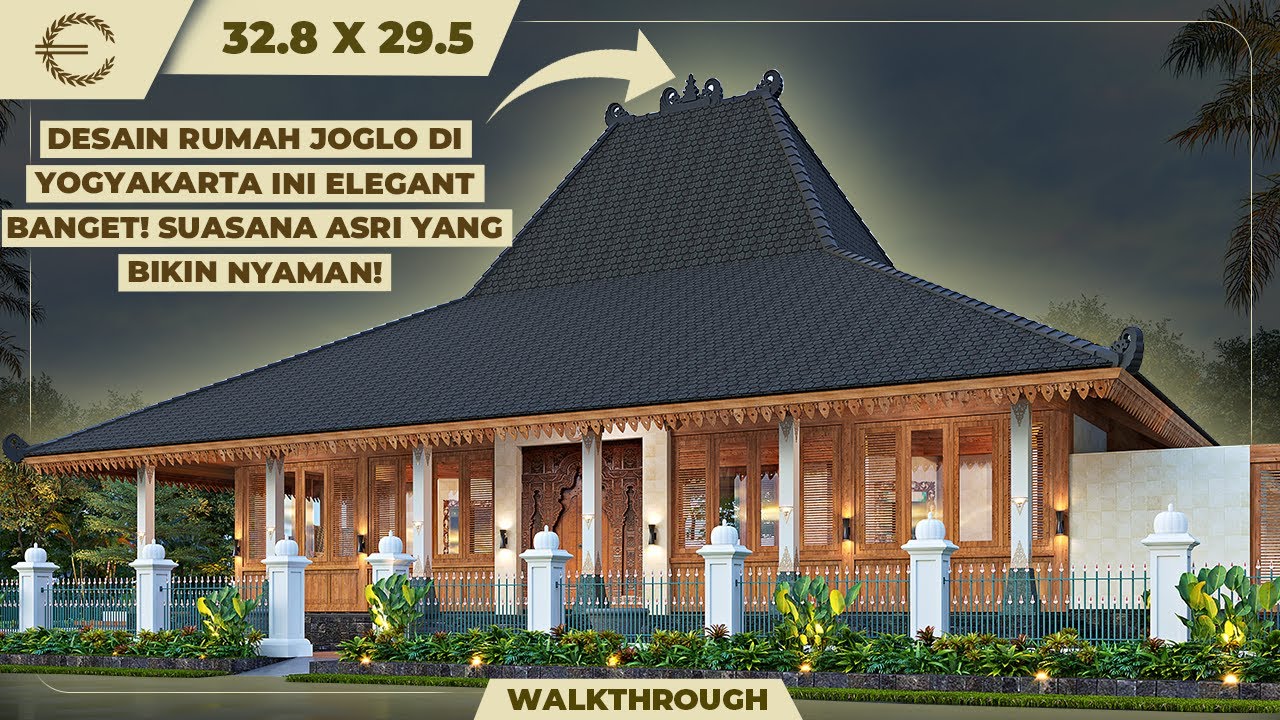 DESAIN RUMAH JOGLO DI YOGYAKARTA INI ELEGANT BANGET! SUASANA ASRI YANG BIKIN NYAMAN! - JASA ARSITEK