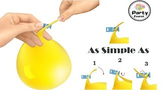 How to Tie Balloons Fast Easy &amp; Painless by Party Zealot