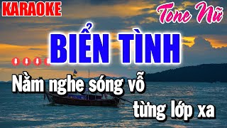 Karaoke Biển Tình Tone Nữ | Nhạc Sống Dễ Hát | Organ Thanh Duy