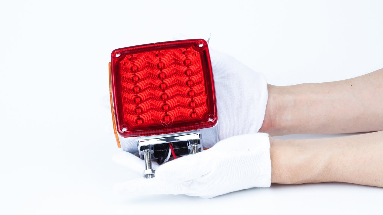 Truck Trailer Pedestal F Stop Tail Light Ambar/Red Review PARTSam