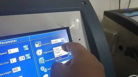 how to set encoder function on QR code of CIJ inkjet printer