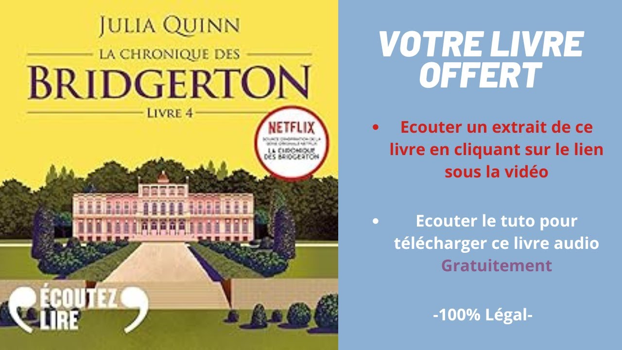 La chronique de Bridgerton livre 4 Julia Quinn livre audio - YouTube