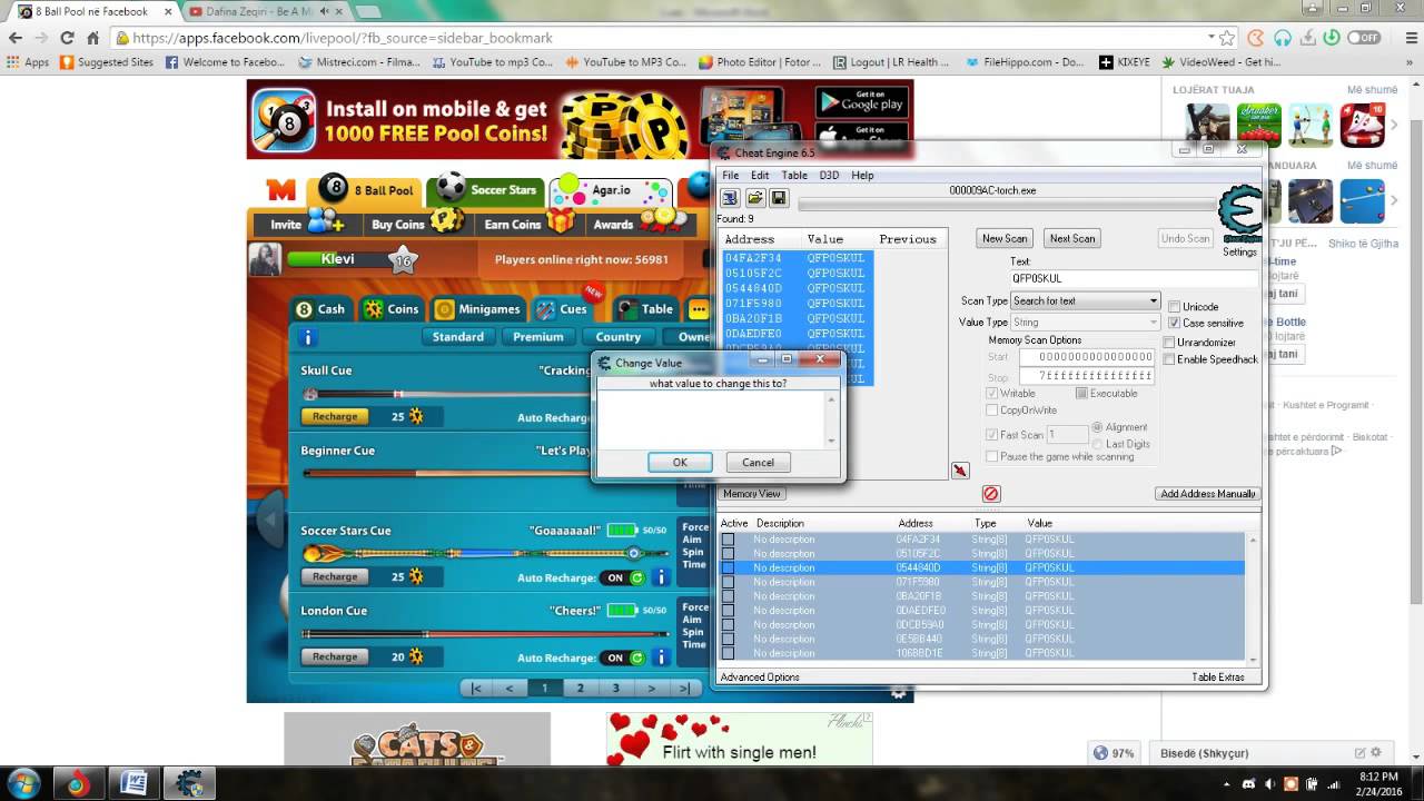 Gnthacks.Com/8Bp 8 Ball Pool Coin Hack Cheat Engine 6.4 Free Download