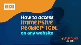 How To Access Immersive Reader Tool on Any Website