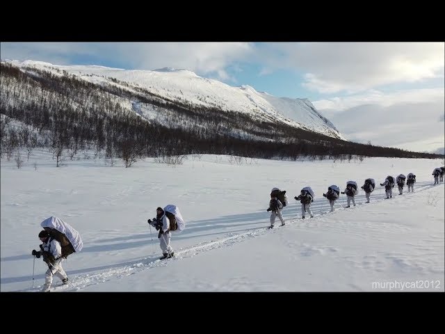 U.S. Marines Ski Hike in Norway