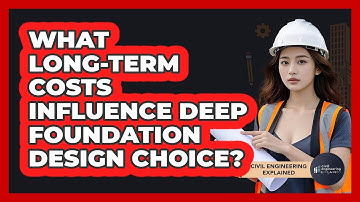 What Long-Term Costs Influence Deep Foundation Design Choice?