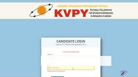 How to fill application form of KVPY Gov-fellowship 2020 for students of G.M.Momin Womens college