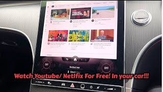 How To Watch Youtube/Netflix In the New C Class and S Class Mercedes Benz 2023 / 2022 screenshot 5