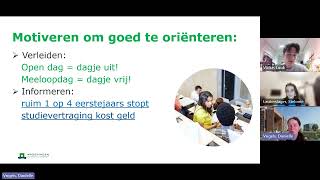 Online informatiesessie over studiekeuze, studeren, tussenjaar en studiefinanciering.
