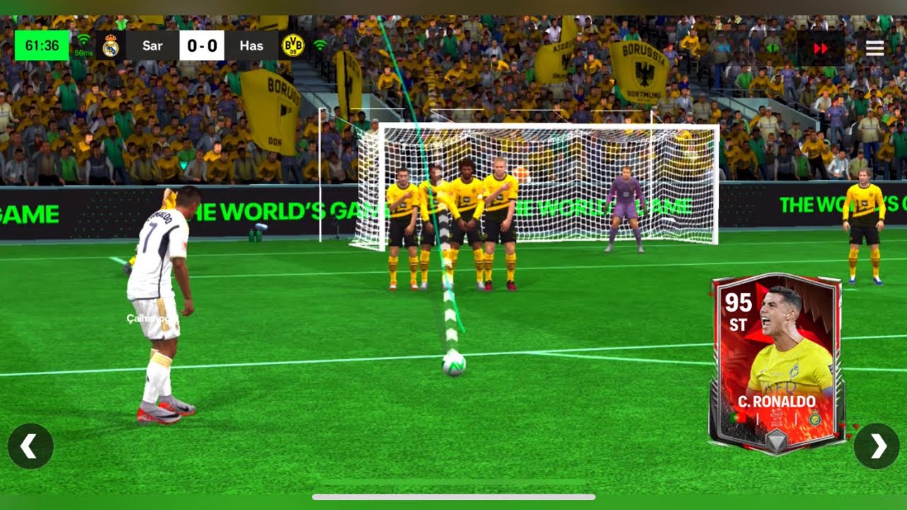 Fc mobile Ronaldo fastest hattrick H2H match - football gameplay : Fifa mobile 24 rank - fc mobile