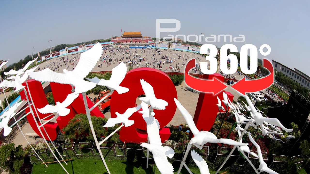 360° panorama video: Tiananmen Square before China’s V-Day parade