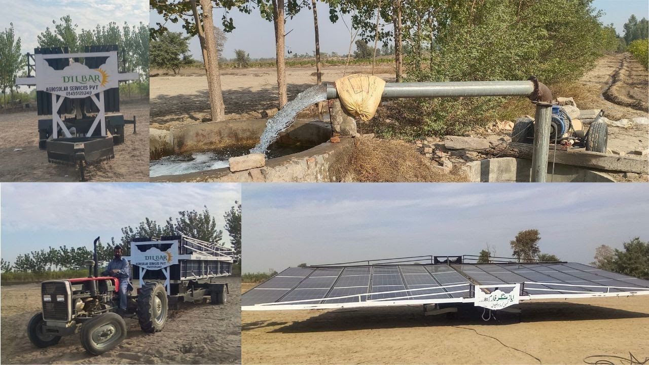 PORTABLE SOLAR TROLLEY 36 PANELS | SOLAR TUBE WELL | 20 HP MOTOR
