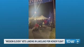 "Mission Eleven" Veterans landing in Lakeland tonight after Honor Flight to Washington DC