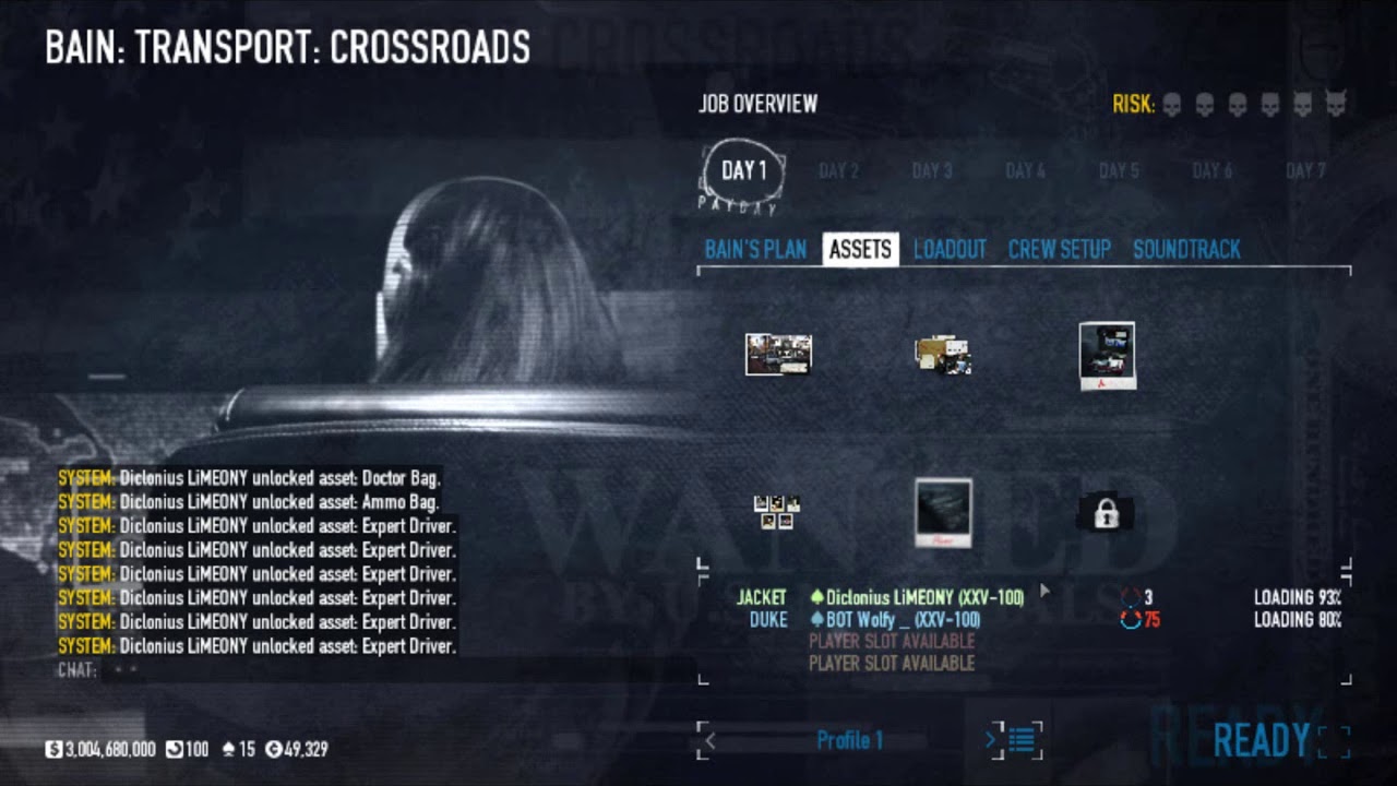 payday2 profile change bug(skill change)