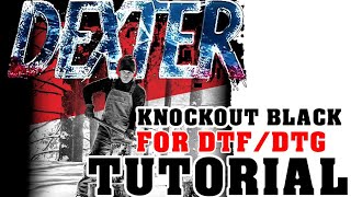 HOW TO DO KNOCKOUT BLACK GRAPHICS FOR DTF DTG PRINTS FAST AND EASY IN PHOTOSHOP