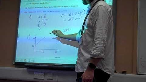 M1 OCR Velocity time graph Summer 2013 q4