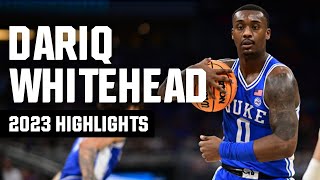 Dariq Whitehead 2023 NCAA tournament highlights Wealth