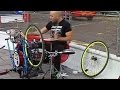なんと！！自転車がドラムに変身ww 素敵なストリートパフォーマー