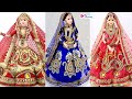 3 Barbie Bridal Lehenga Designs - Indian Wedding Lehengas for Dolls