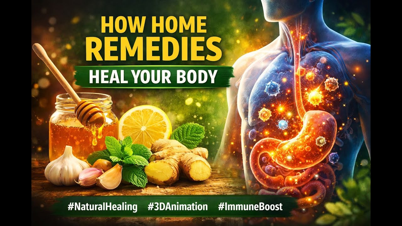Nature’s Healing Power  How Home Remedies Work Inside Your Body 3D Medical Animation
