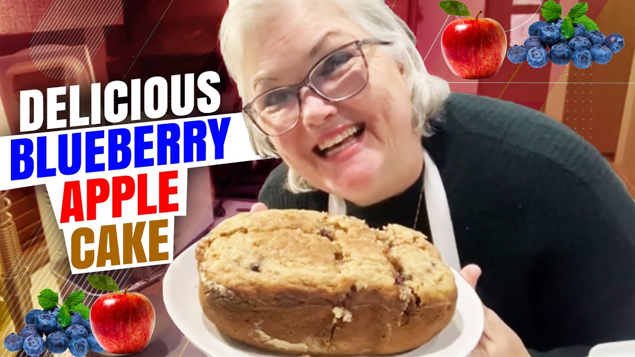 How to make Blueberry Apple Cake || Blueberry Cake Recipe || Mama Metas Cooking Show
